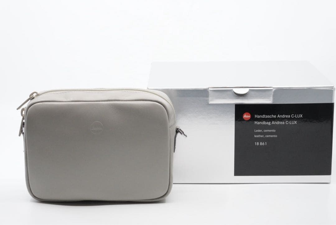 専用出品 未使用品 ライカ C-LUX用レザーバッグ Andrea セメント］