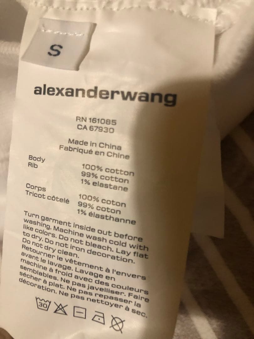 ひ*る様 alexander wang パーカー　sizeS