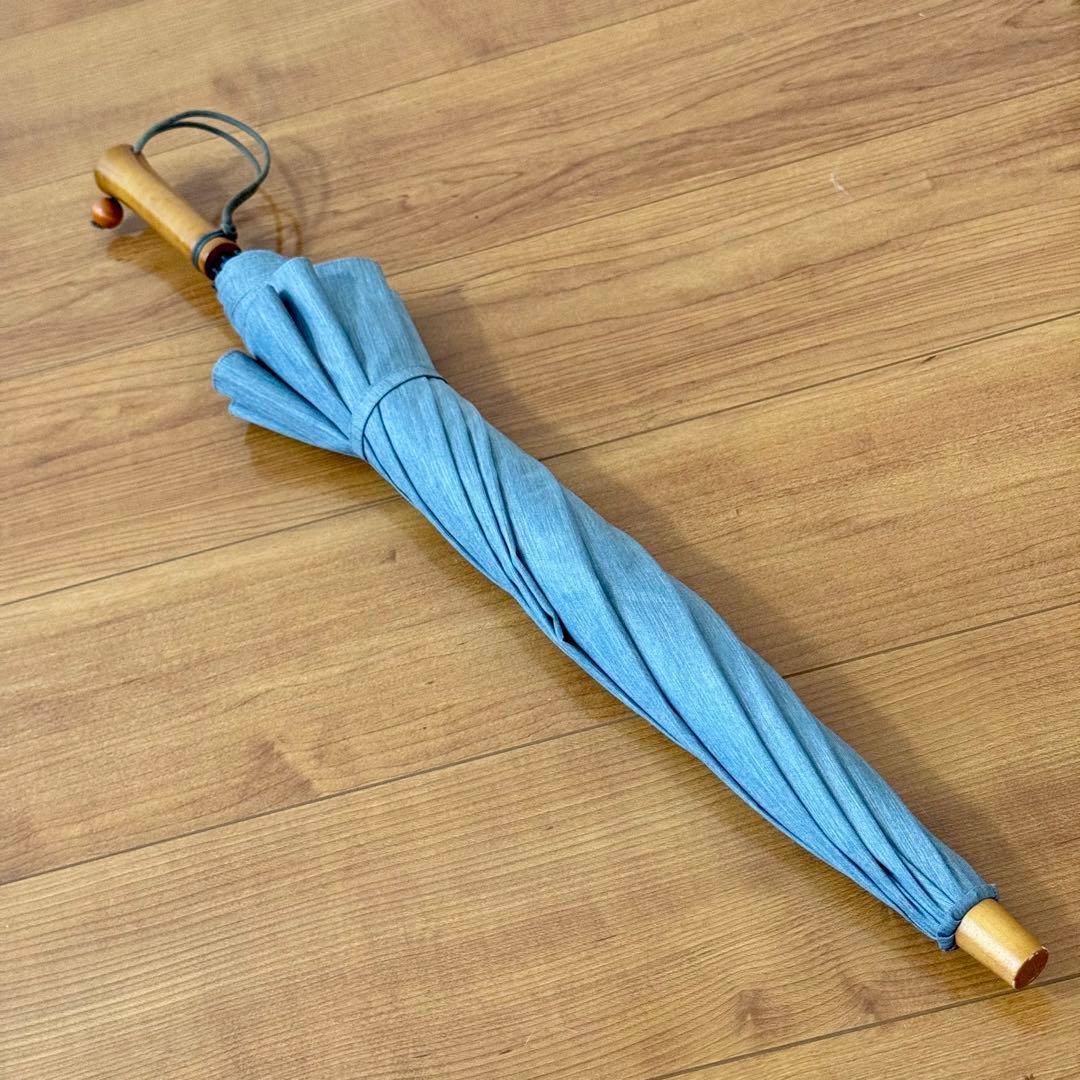 【7/21まで】サンバリア100 日傘　2 段折り フロストグレー　※袋なし