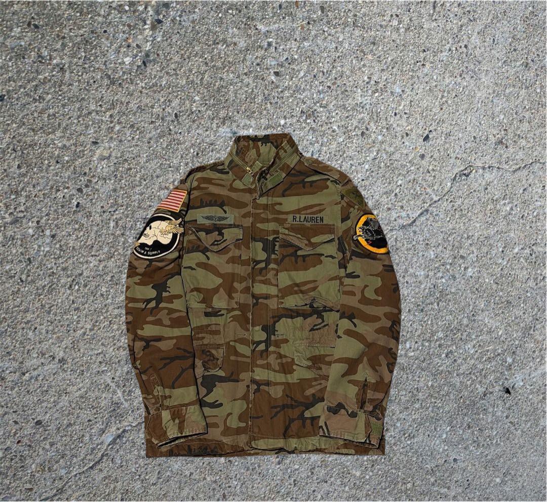 Denim & Supply Ralph Lauren 迷彩 カモフラ 刺繍 M