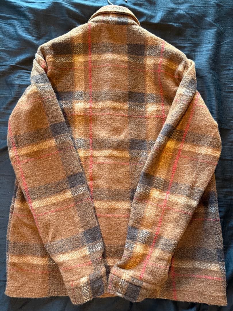 GUY ROVER ギローバー ブラウンチェック カバーオール ジャケット S