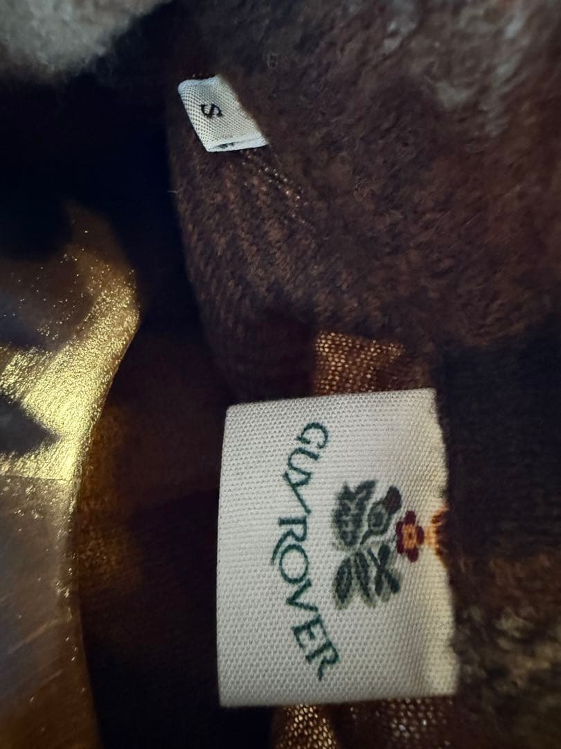 GUY ROVER ギローバー ブラウンチェック カバーオール ジャケット S