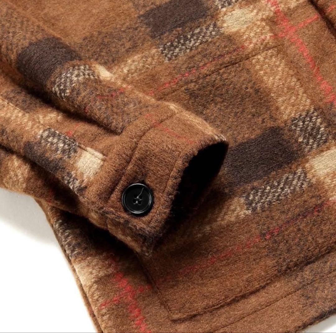 GUY ROVER ギローバー ブラウンチェック カバーオール ジャケット S