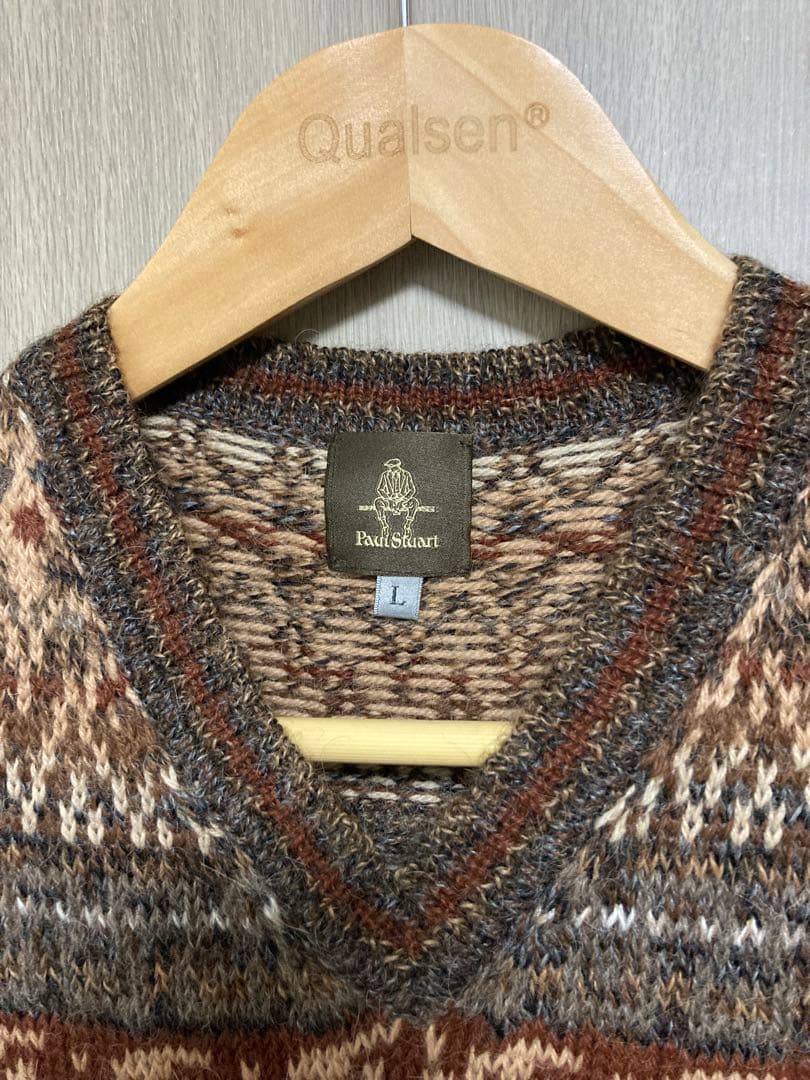 鴨志田康人ディレクション Paul Stuart Vネックニットベスト