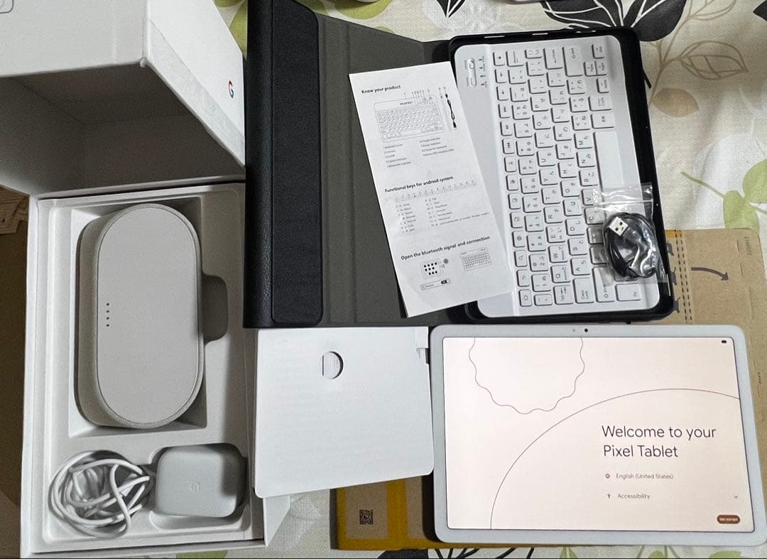 Google pixelタブレット充電スピーカー付　128GB ゴーストタッチ？