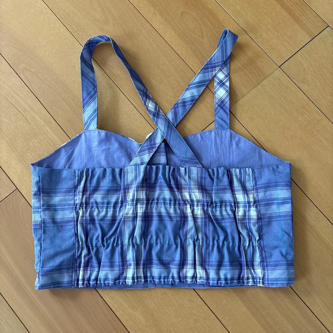 【美品】ANNA SUI MINI アナスイミニ チェック柄セットアップ 140