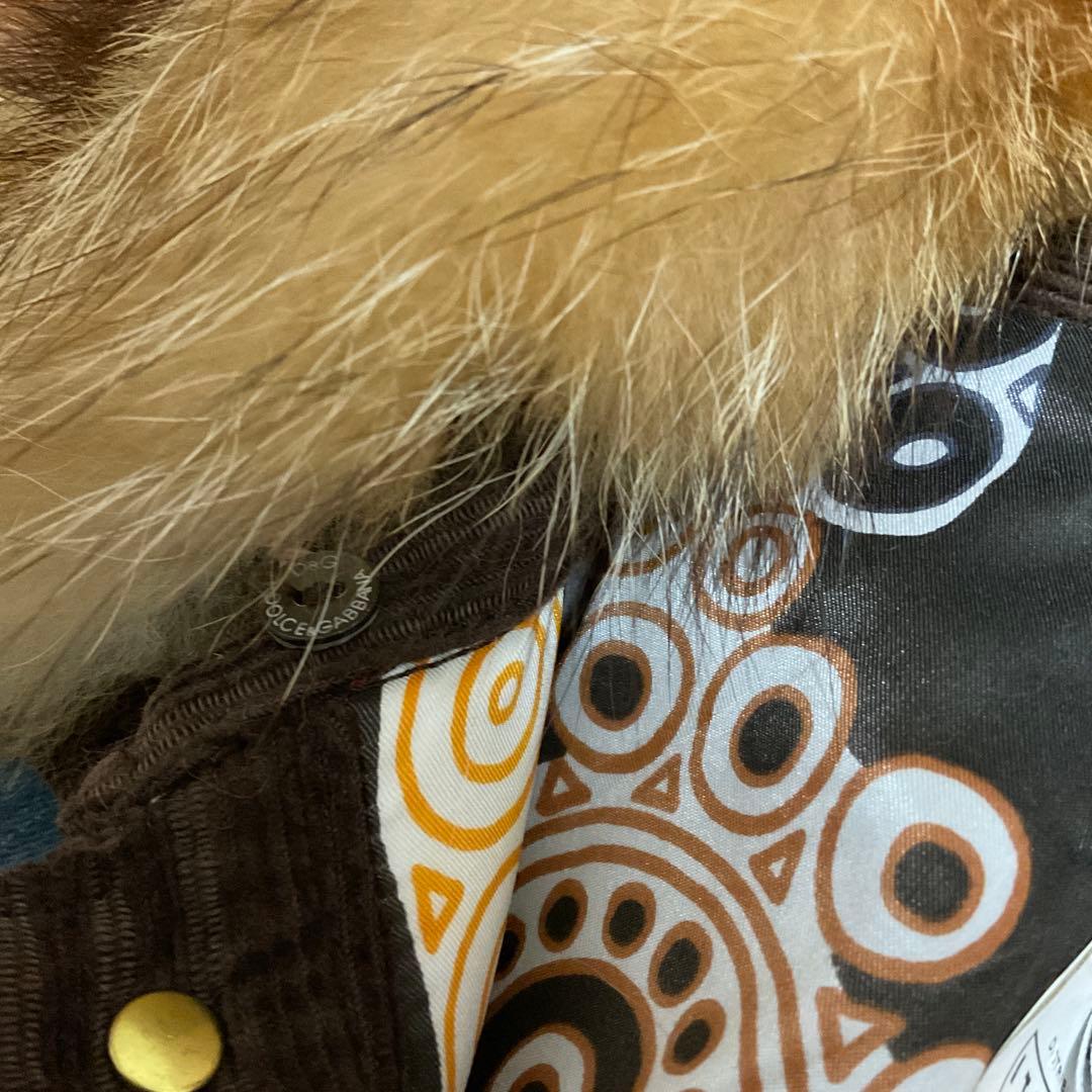 レア D&G ファー付きデニムジャケットドルチェ&ガッバーナ 細身の方お勧め