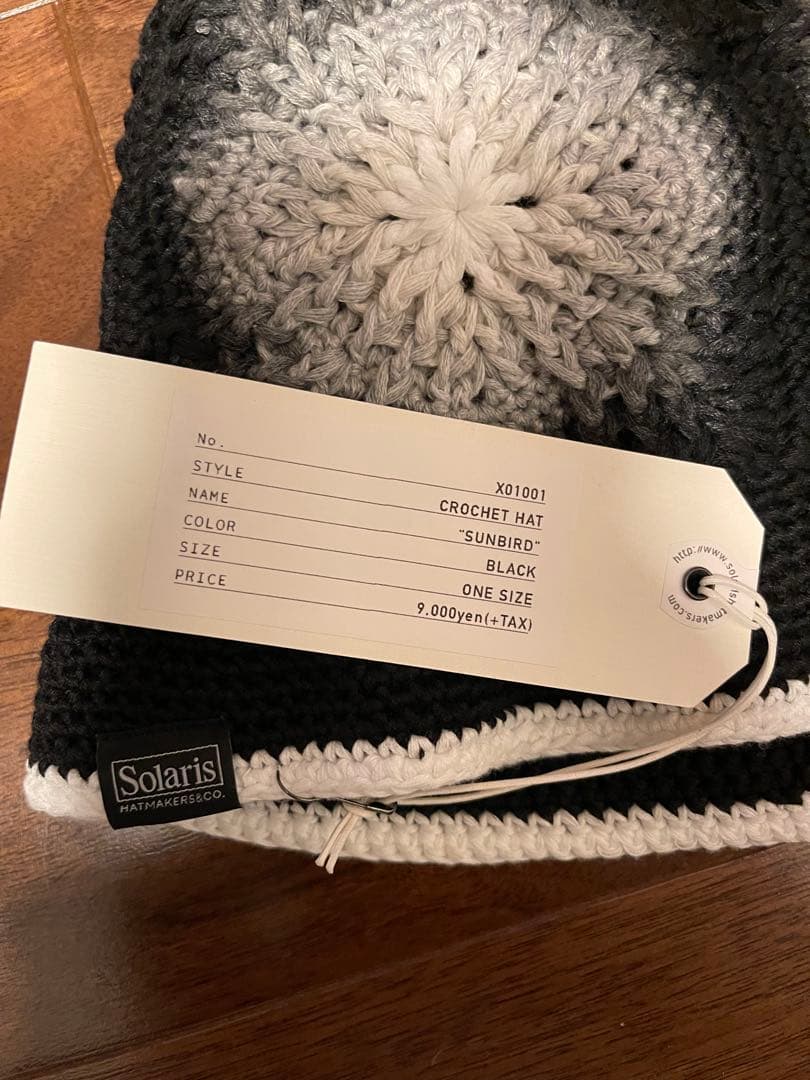 【最終定価以下】SOLARIS&CO.CROCHET HAT \"SUNBIRD\"