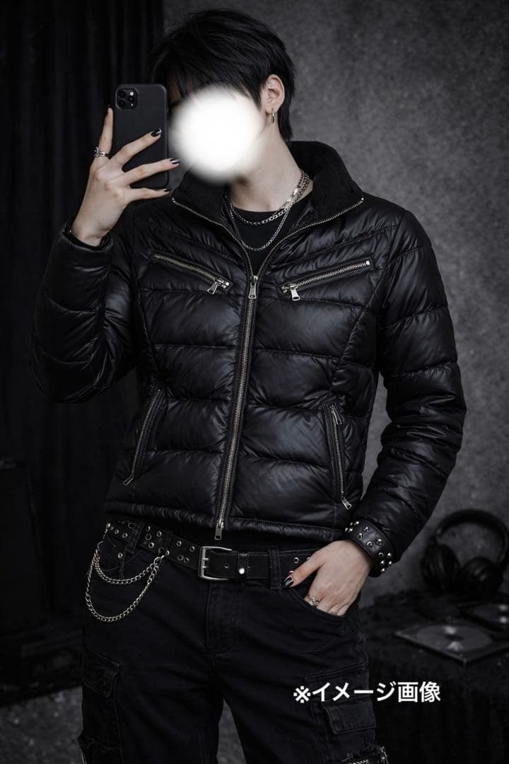 CIVARIZE ブラック　ダウンジャケット　y2k ギャルSサイズ相当　平成
