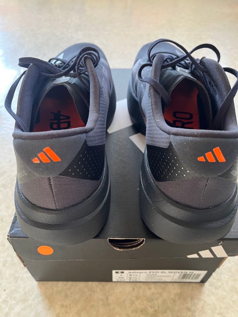 【1回のみ使用】アディダス　アディゼロエボSLウーブン メンズ25.0cm