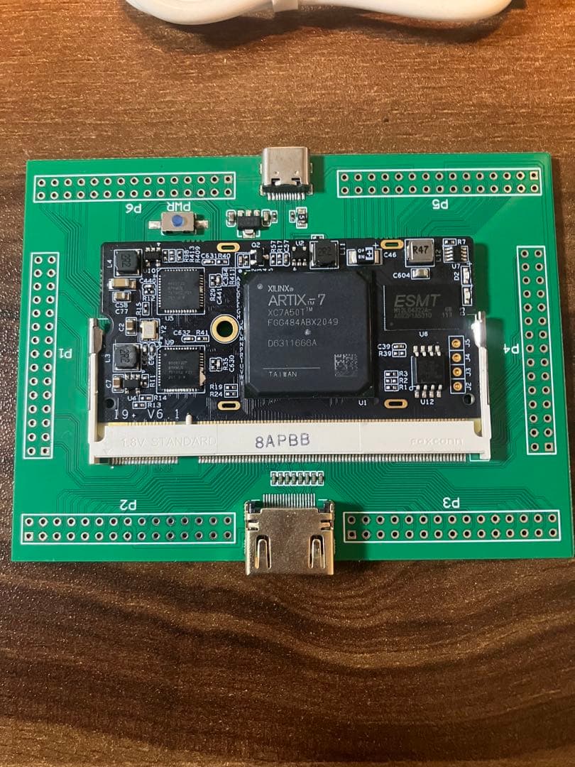 FPGAカード Lattice Artix 7 ２点セット ベースボード付き