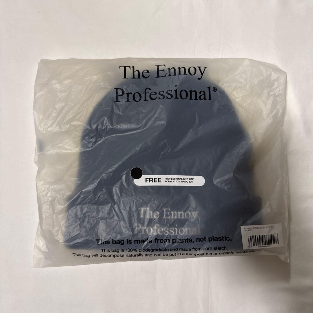【未使用】ENNOY PROFESSIONAL ニットキャップ (BLACK)