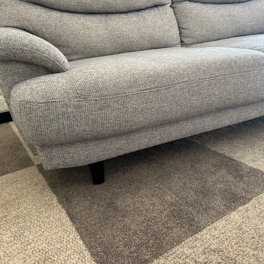 東京23区配送無料✨設置まで❗️ニトリ　3人掛けソファ　ファブリック　グレー系