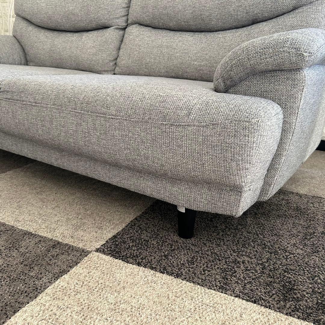 東京23区配送無料✨設置まで❗️ニトリ　3人掛けソファ　ファブリック　グレー系