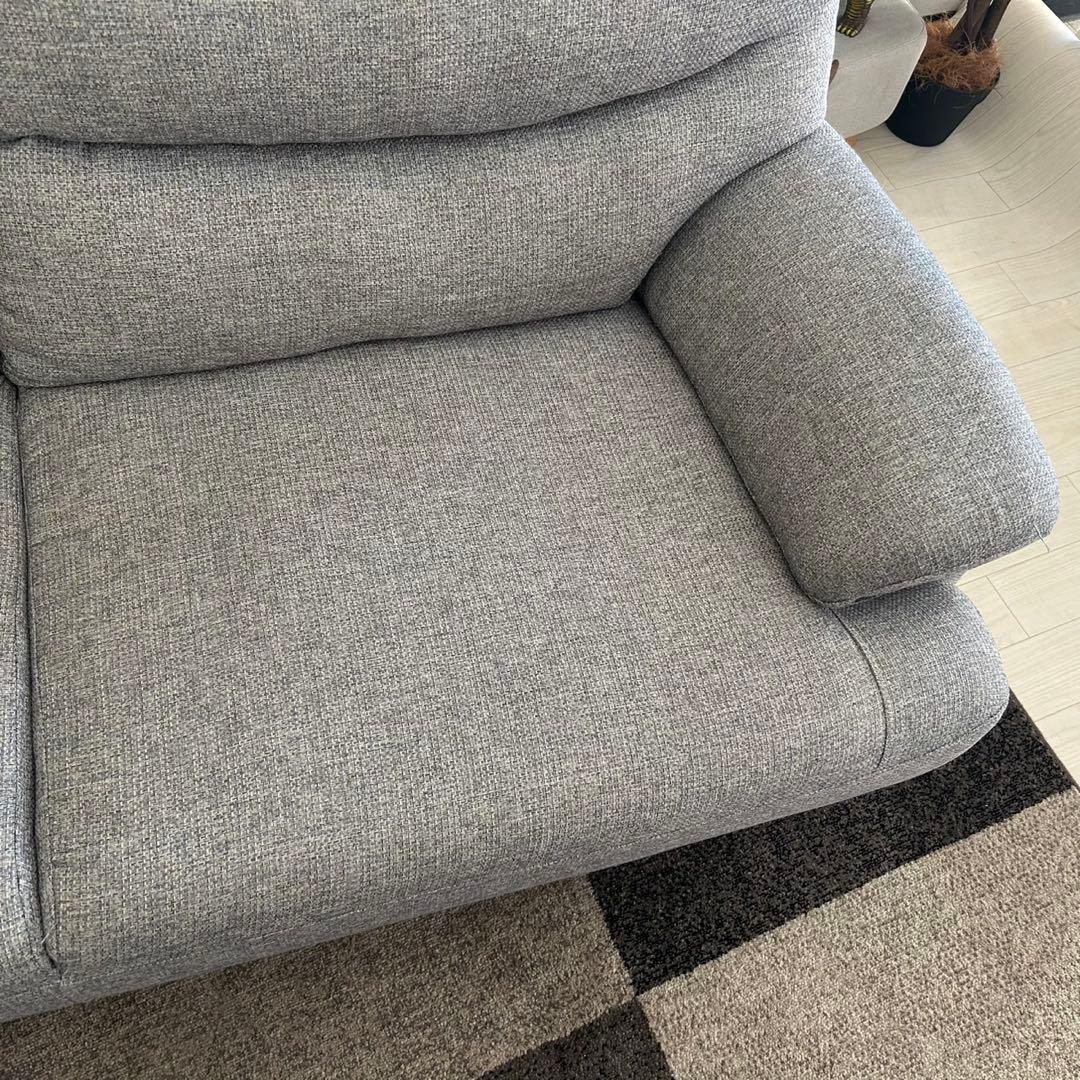 東京23区配送無料✨設置まで❗️ニトリ　3人掛けソファ　ファブリック　グレー系
