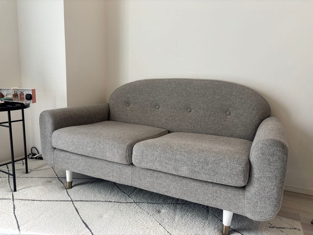 【Francfranc】アマートソファ グレー［W1320］2人掛けソファ