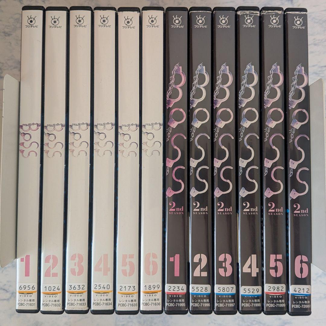 DVD　BOSS、BOSS 2nd SEASON　全12巻　新品ケース付