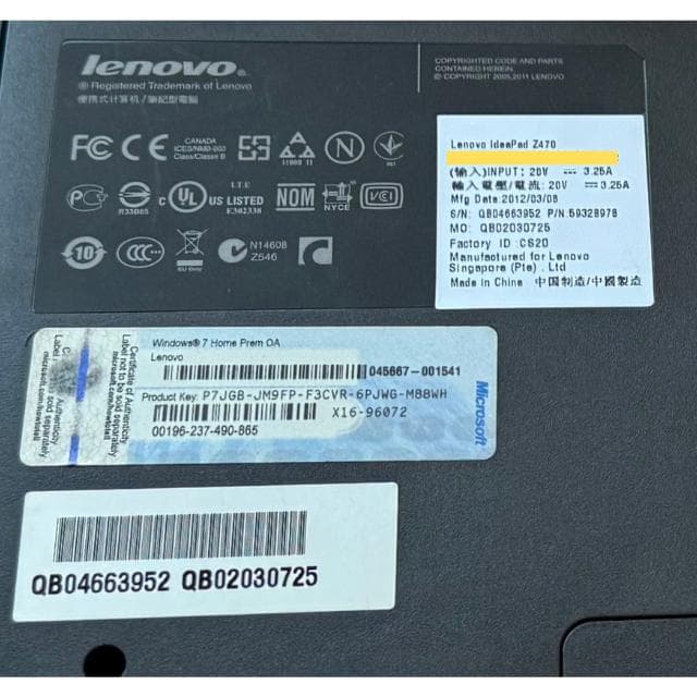 ✨15.6型フルHD×SSD搭載！Lenovo ideapad Z470✨