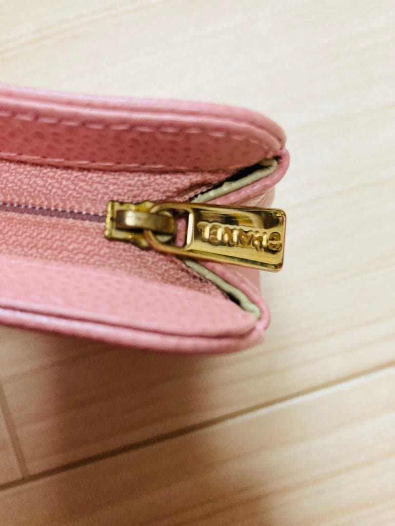 CHANEL シャネル　正規品　ポーチ　キャビアスキン　ピンク