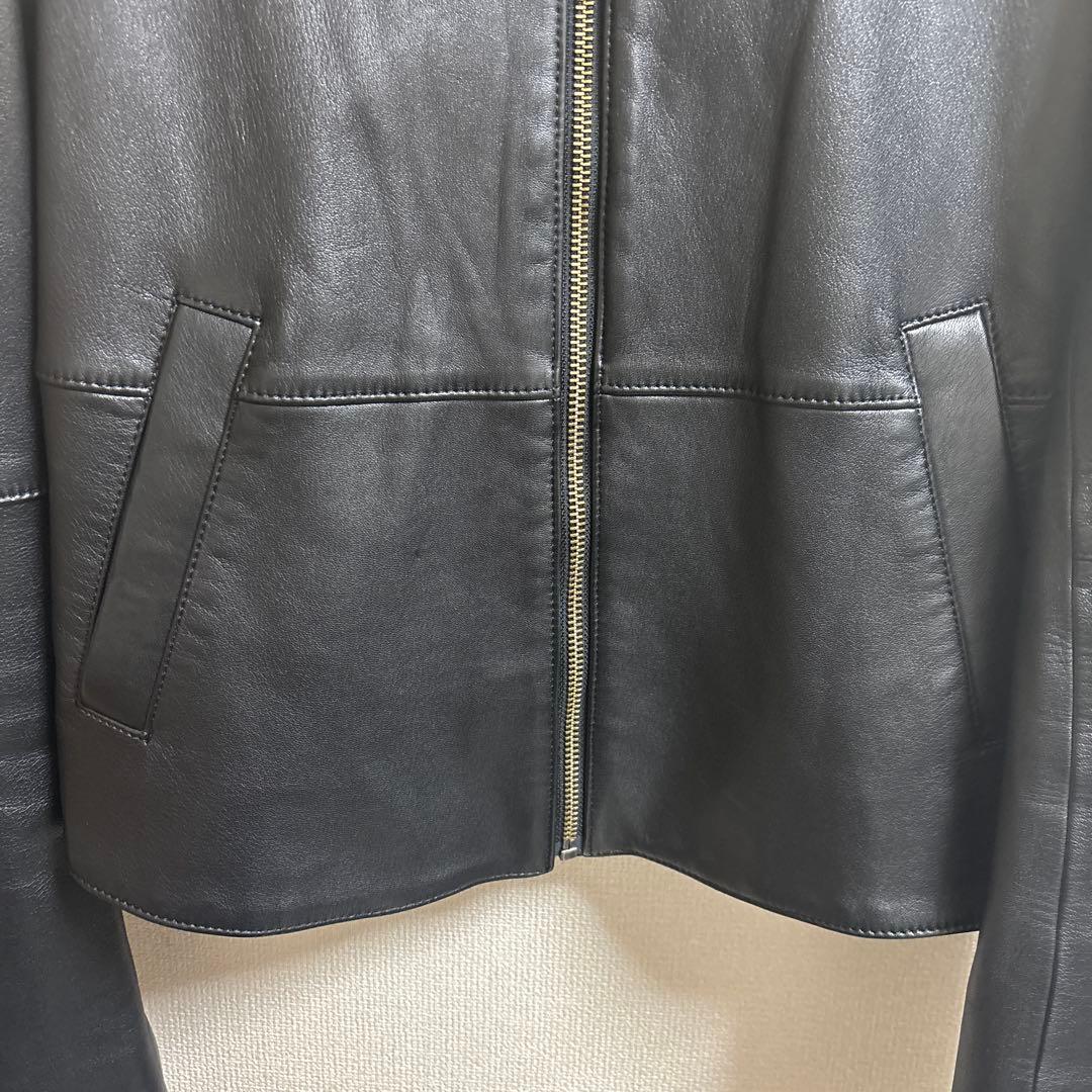 ジジ　セオリーリュクス　ライダース　レザージャケット　黒　ブラック　38号