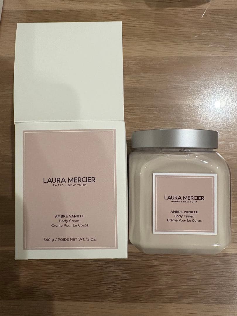 【新品未開封】ローラメルシエホイップドボディクリーム アンバーバニラ340g