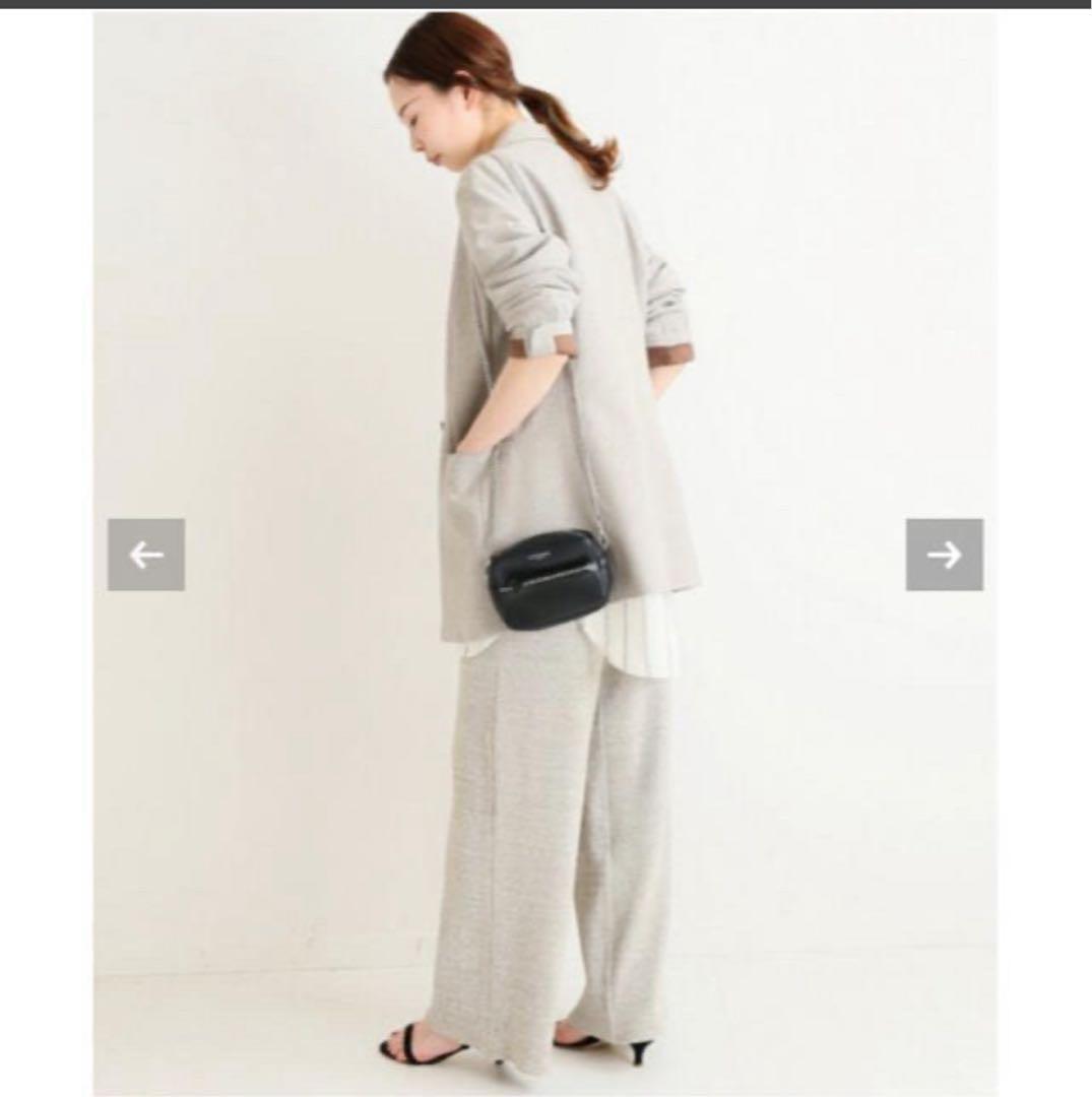 IENAイエナ ツイードダブルブレストルーズジャケット◆ベージュ