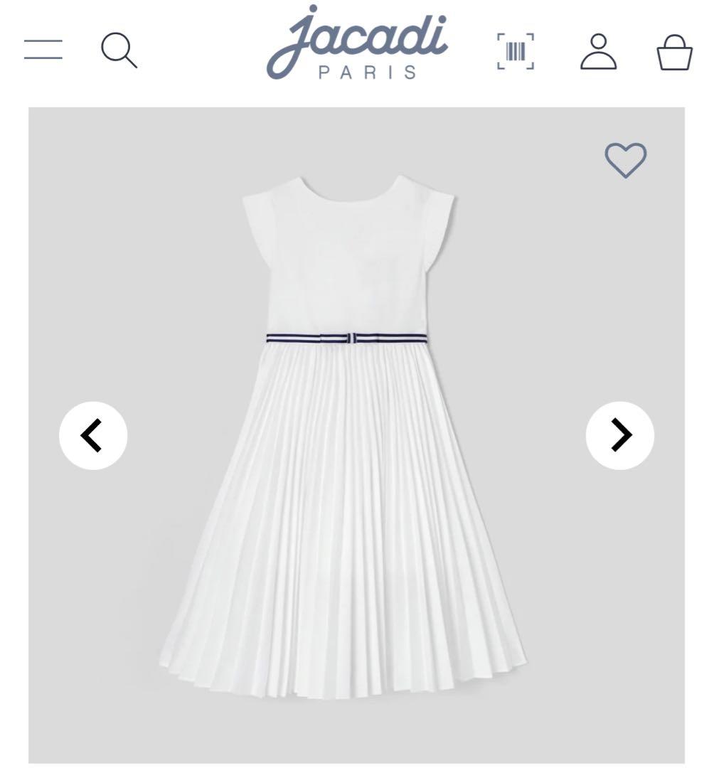 【＊tama＊】新品　ジャカディ　ワンピース　白　110