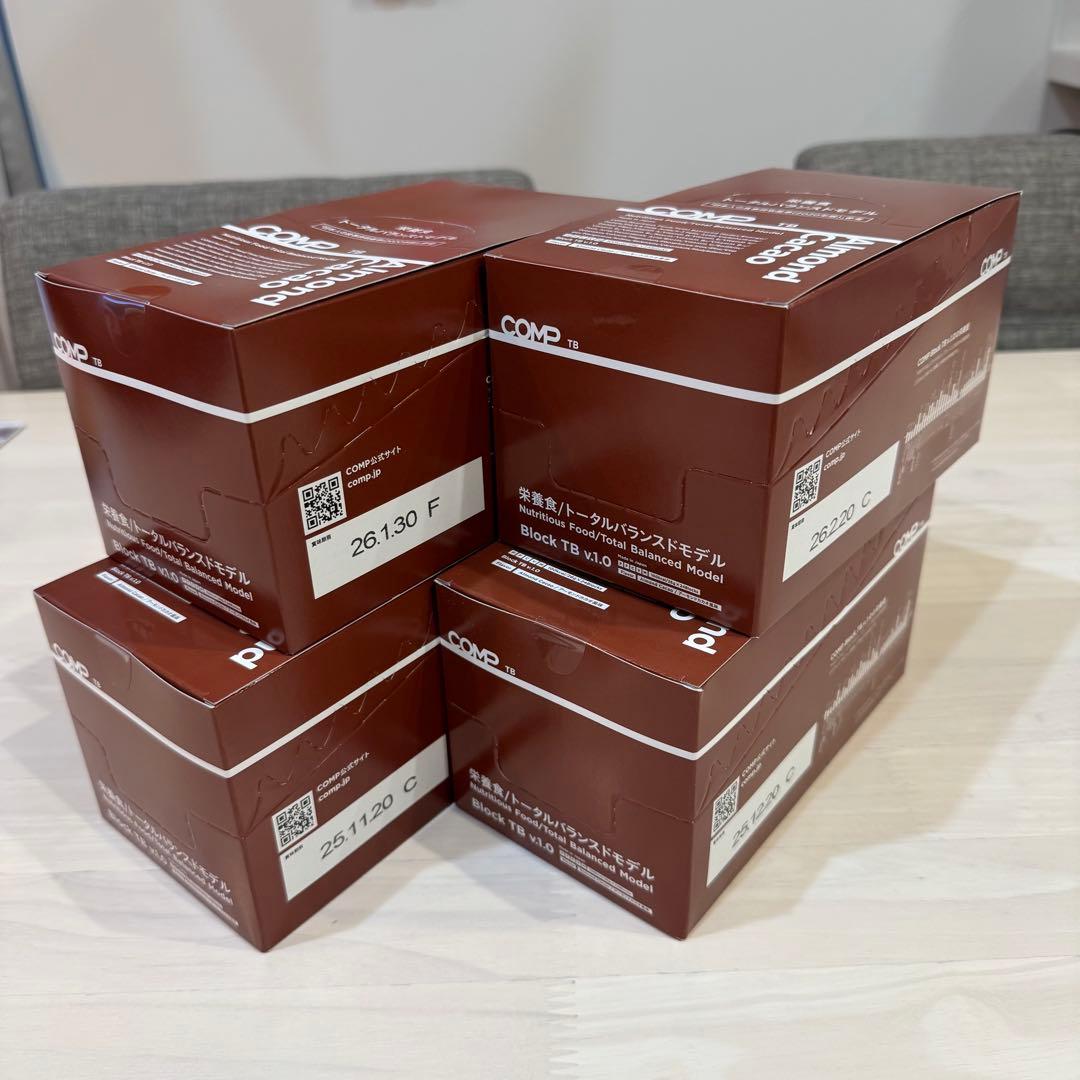 COMP Block 4箱セット 完全食 コンプ ブロックアーモンドカカオ TB
