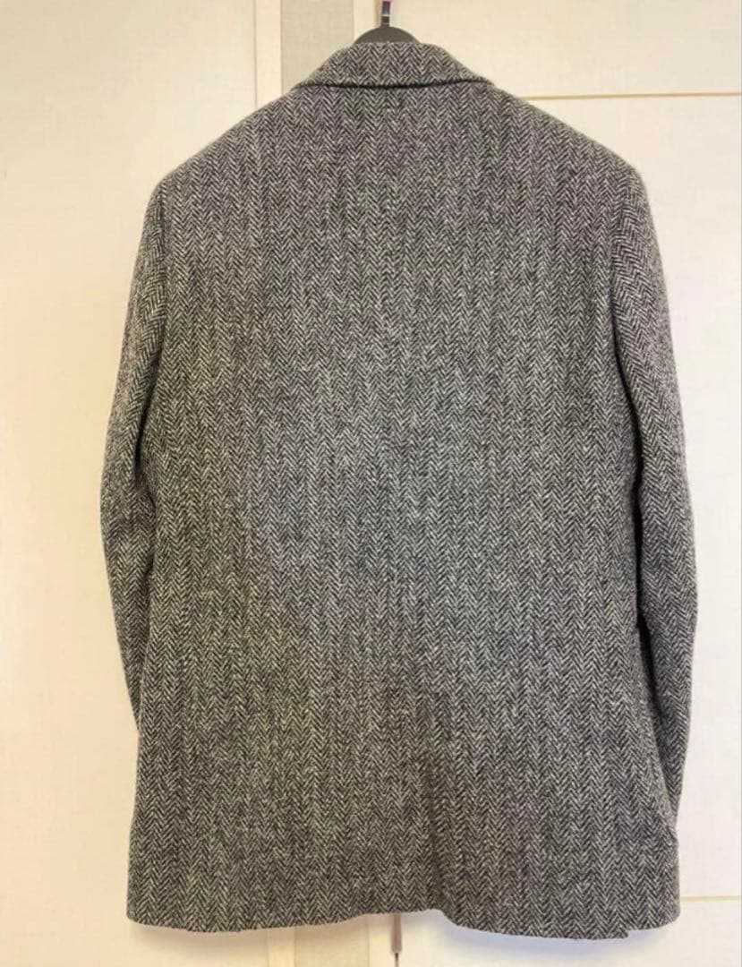 【新品】Harris Tweed ヘリンボーン テーラードジャケット　Lサイズ