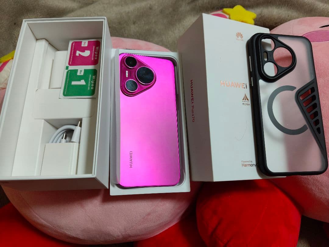 HUAWEI Pura 70 ピンク HarmonyOS 12/512GBー