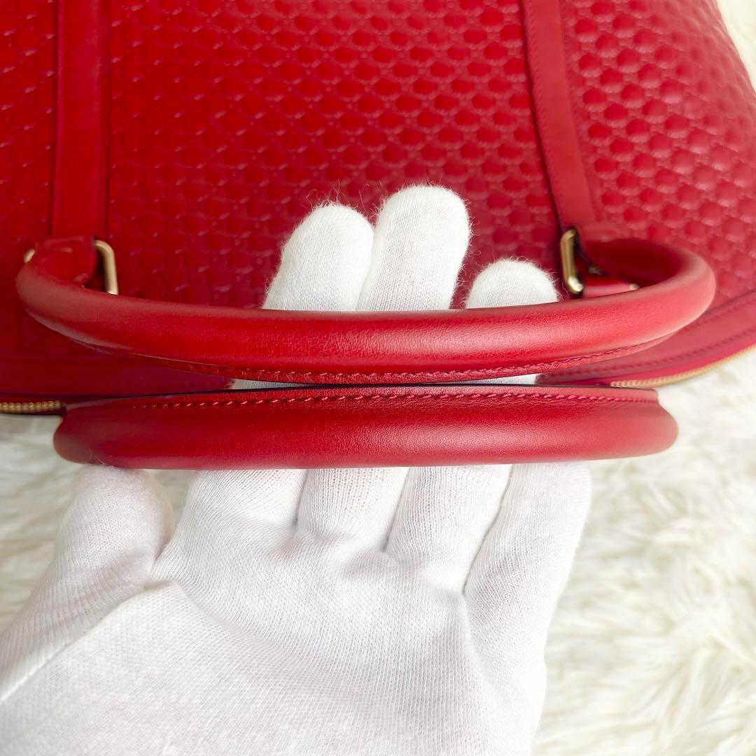 【未使用級】グッチ マイクログッチシマ 2WAYハンドバッグショルダーバッグ