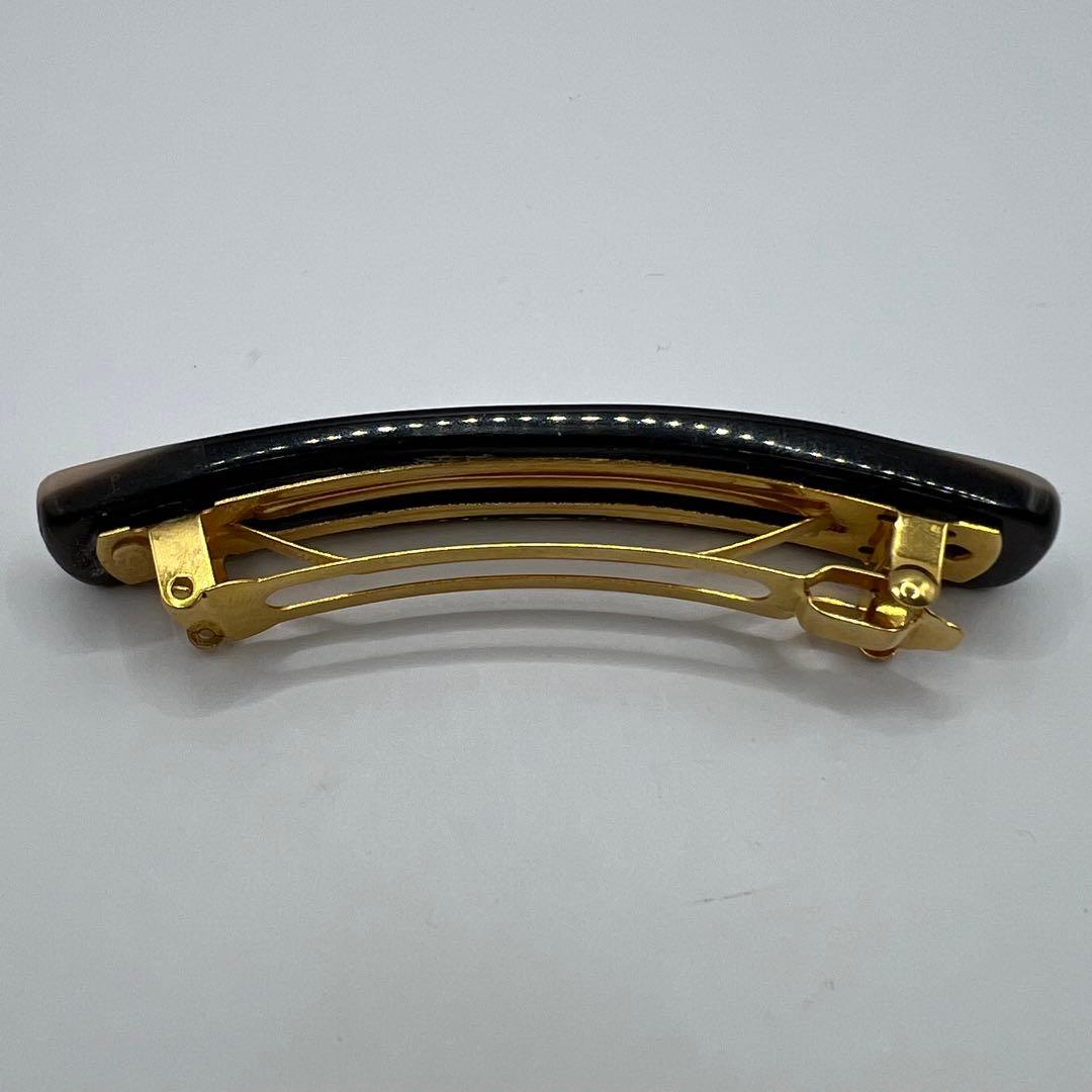 【極美品】シャネル バレッタ 髪飾り 髪留め ブランドロゴ ヘアアクセサリー