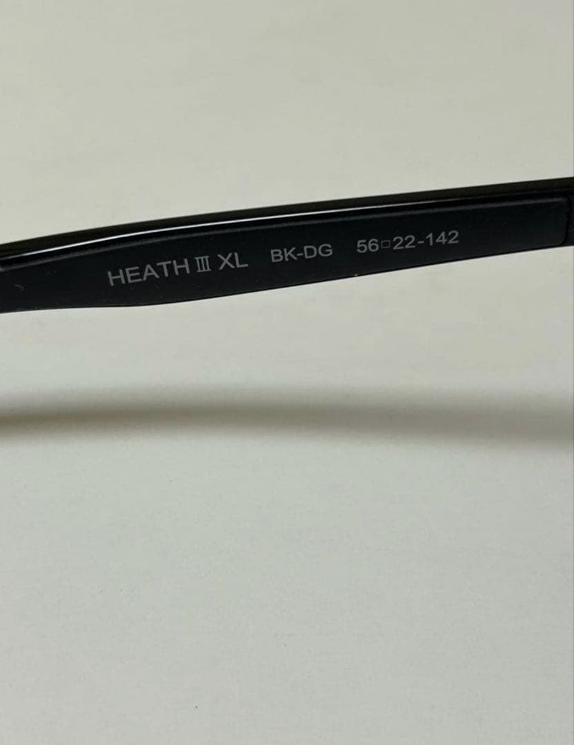 Eyevol 「HEATH Ⅲ XL」BK-DG 56◻︎22-142 ケース付き