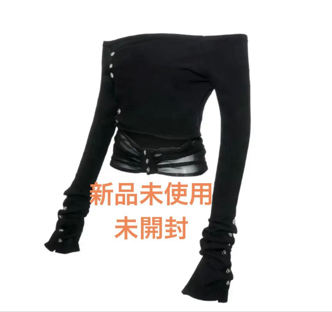 トップス theredthread S button layered knit tops