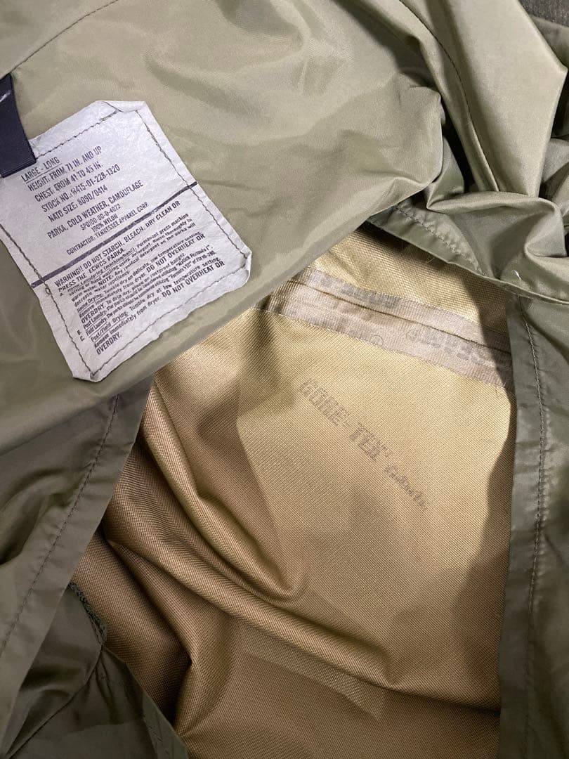 U.S.ARMY ECWCS ゴアテックスパーカ　gen1 L-L