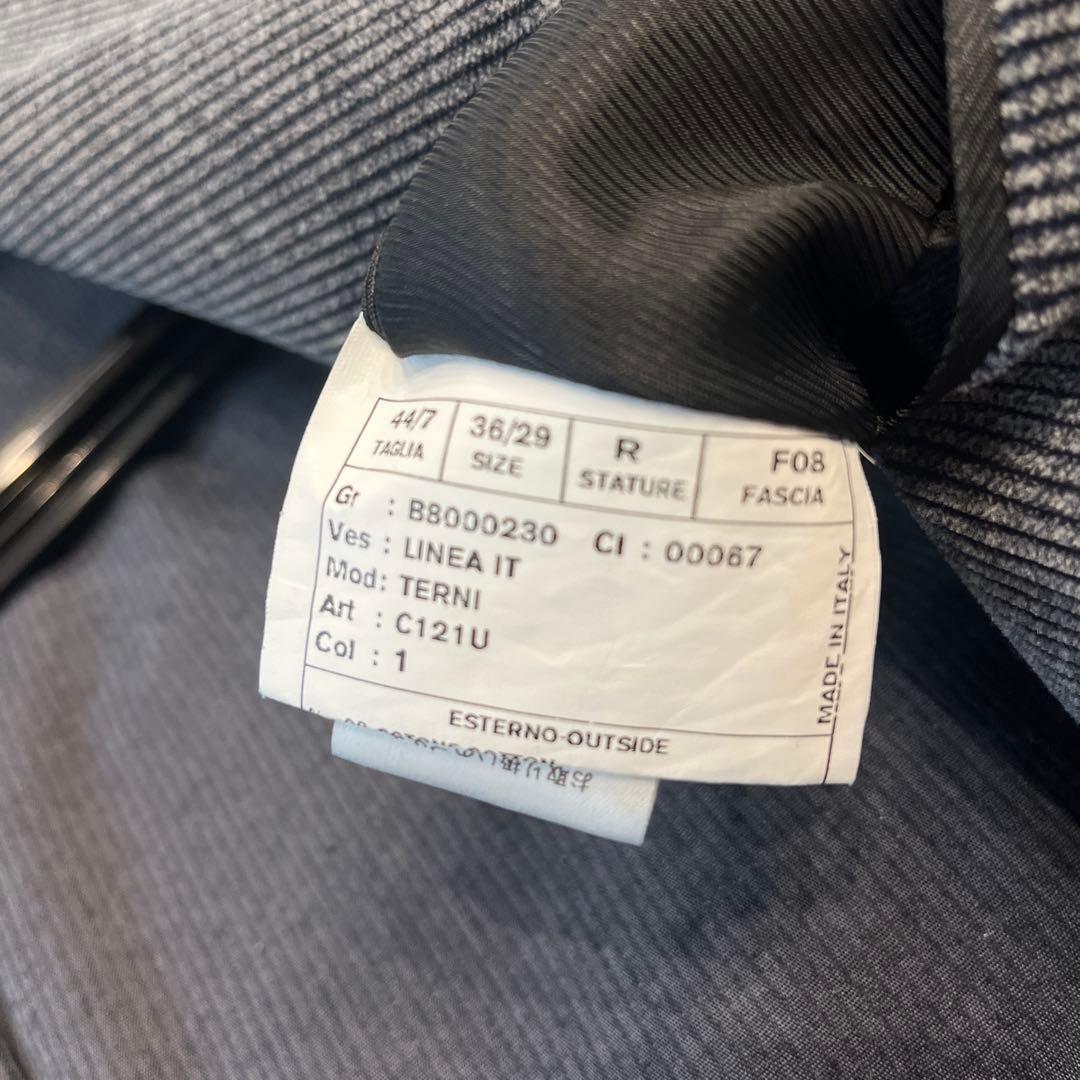 FUGATO グレー コーデュロイ ダブルブレストジャケット