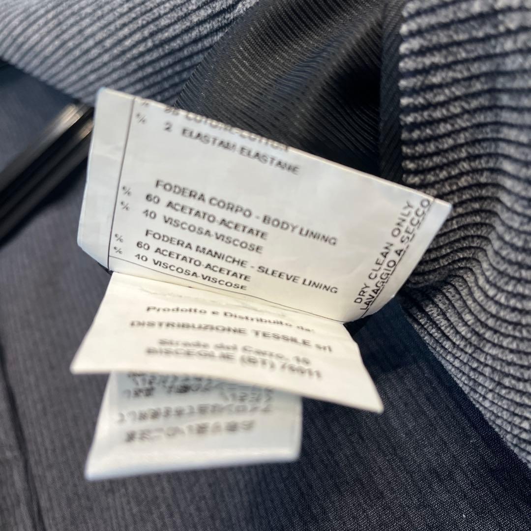 FUGATO グレー コーデュロイ ダブルブレストジャケット