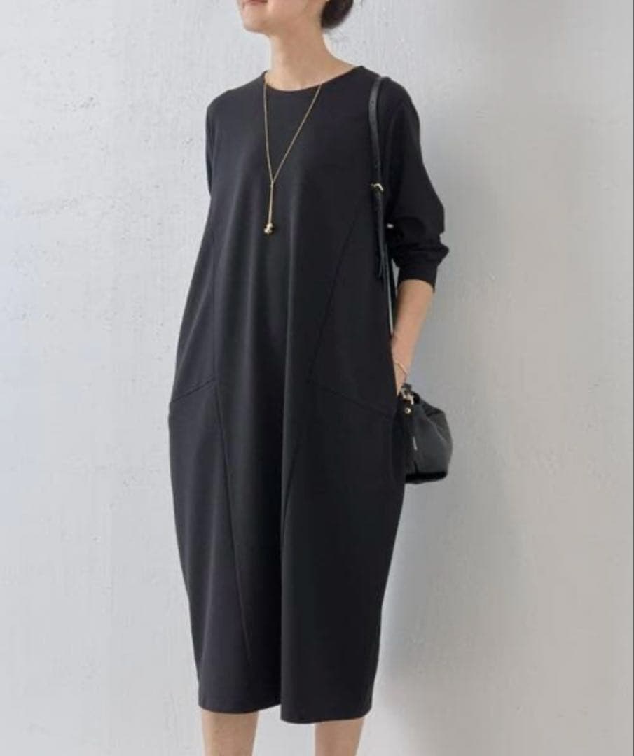 beardsley トロミ コクーン ワンピース オケージョン 防シワ