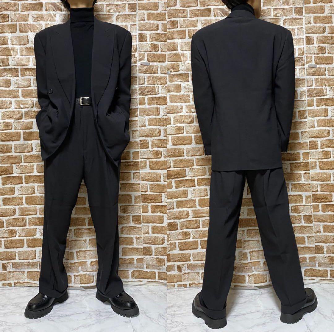 【美品・高級　黒タグ】GIORGIO ARMANI セットアップ　ダブル