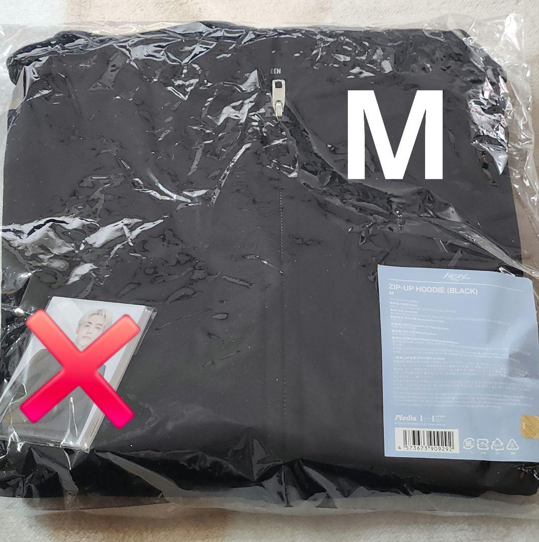 SEVENTEEN NEW_ セブチ フーディー Mサイズ ブラック トレカなし