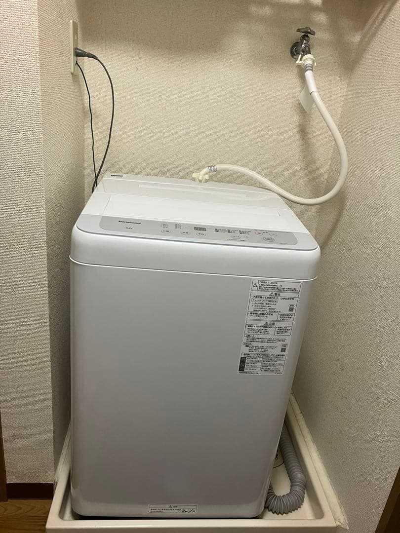 【美品】Panasonic 縦型洗濯機 5kg 2022年製