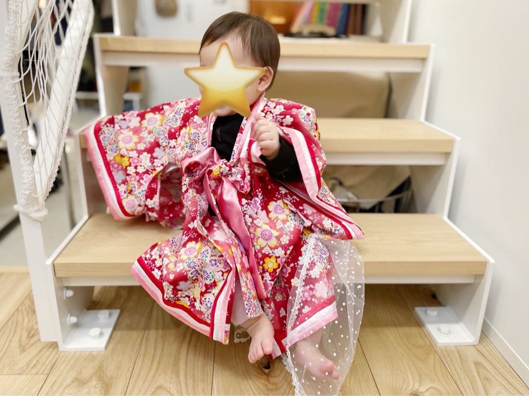 十二単風　ベビー　ハンドメイド　*ひな祭り　*お食い初め　*初節句