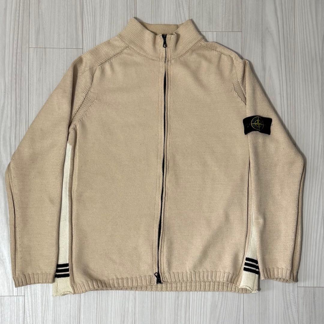 00s STONE  ドライバーズニット ベージュ　XL