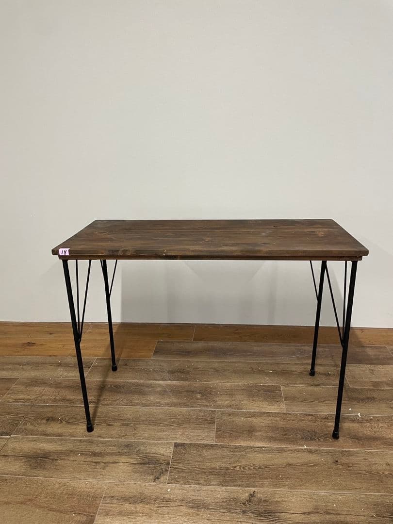 ウォールナット色　カウンターテーブル　幅100cm