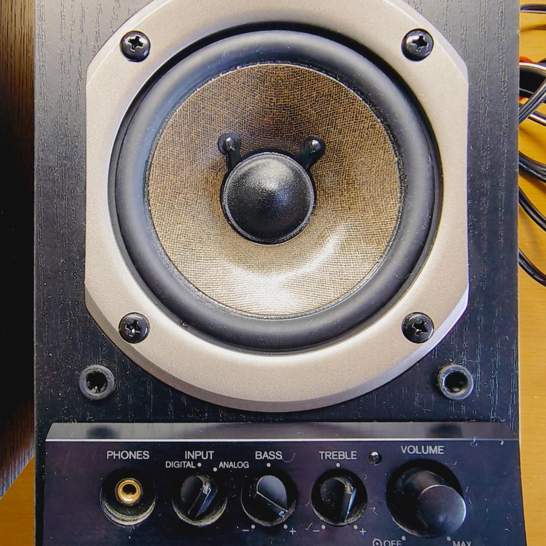 ONKYO WAVIO GX-D90 アンプ内蔵スピーカー　木目調ブラック