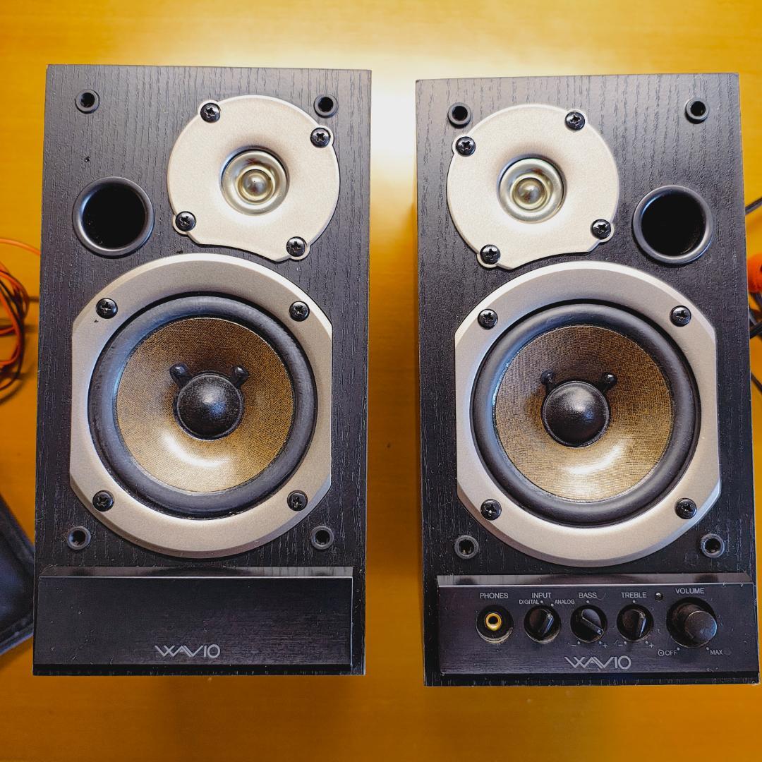 ONKYO WAVIO GX-D90 アンプ内蔵スピーカー　木目調ブラック