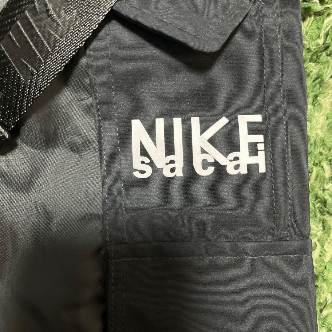 ✨レア✨sacai × NIKE ブラックカーゴ　ナイロンパンツ　レディース