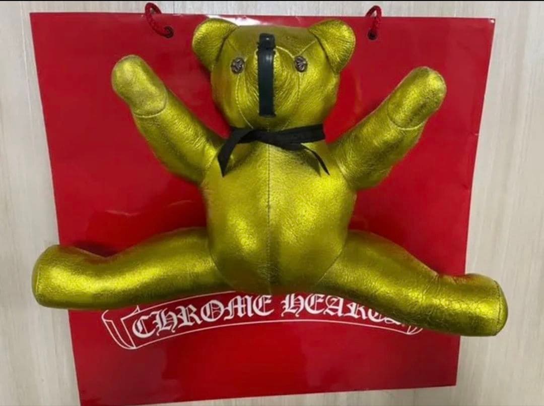 クロムハーツ TEDDY BEAR MD テディベア　ぬいぐるみ 目にはシルバー