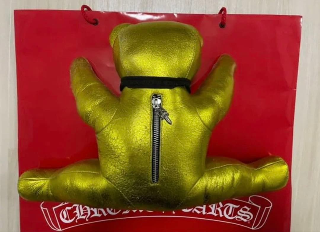 クロムハーツ TEDDY BEAR MD テディベア　ぬいぐるみ 目にはシルバー