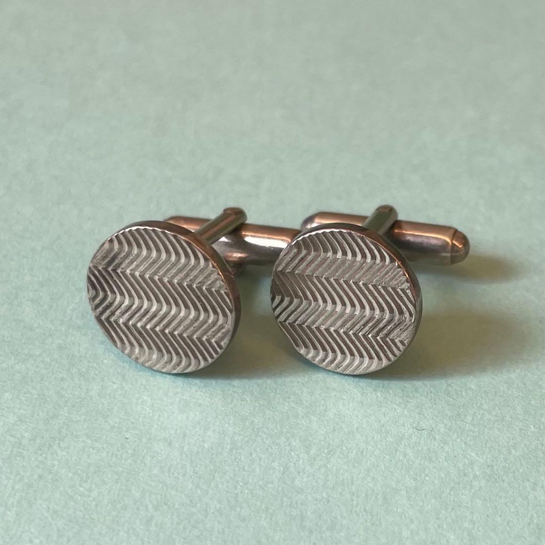 ティファニー ラウンド カフス シルバー SILVER925 銀製 カフリンクス